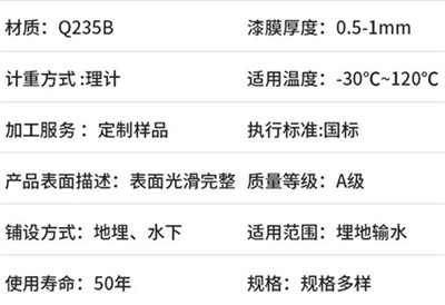 崇明热浸塑钢质电缆保护管产品性能特点
